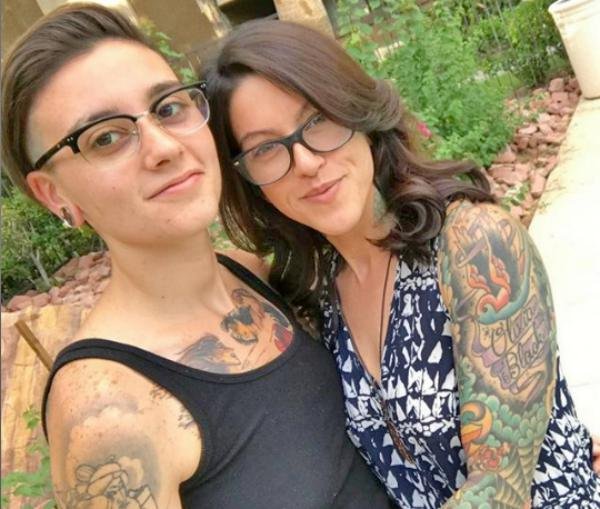 Olivia Black with her lesbian partner Maria | Thecelebsinfo